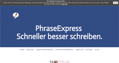 Desktop Screenshot of phraseexpress.ch