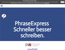 Tablet Screenshot of phraseexpress.ch